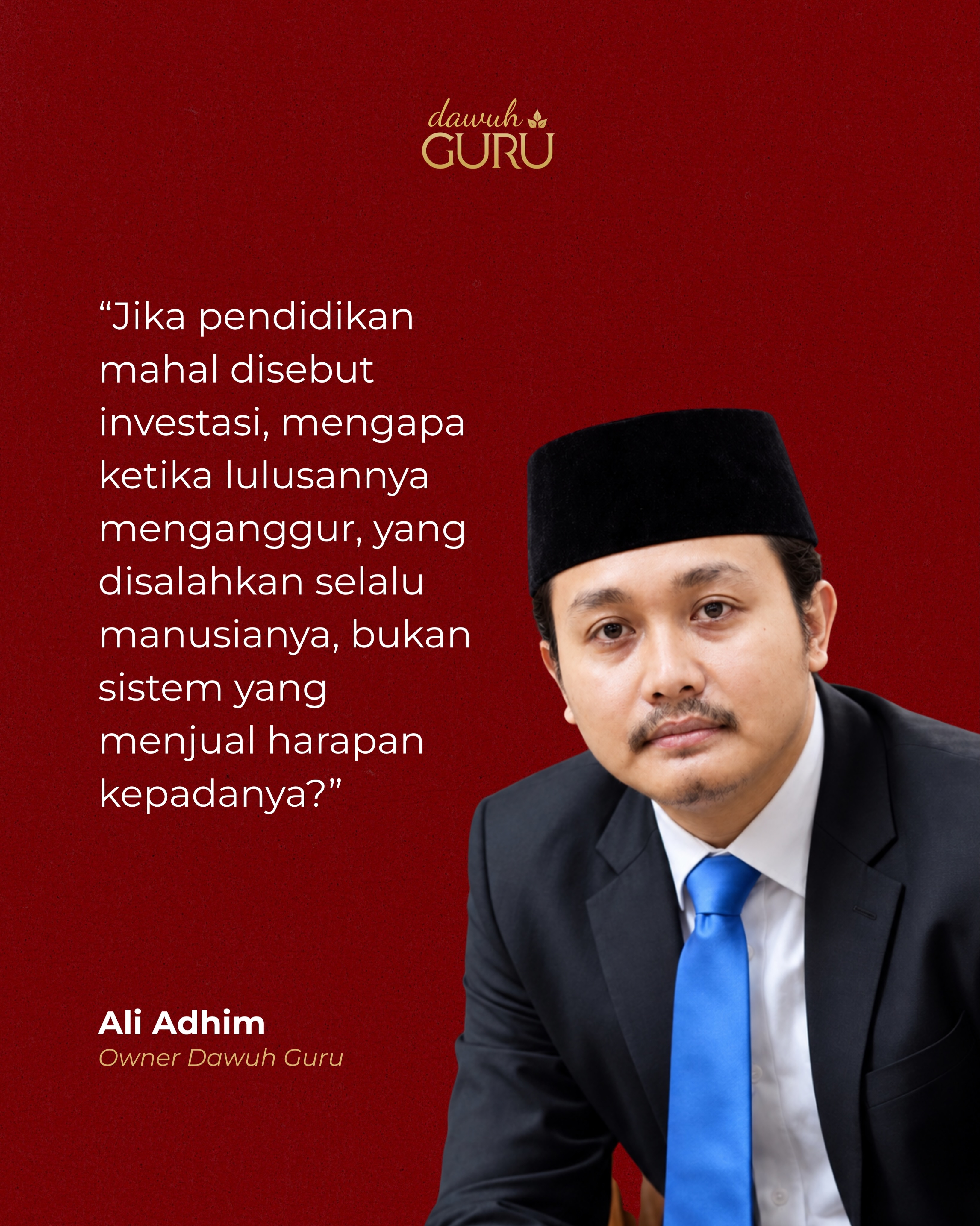 Ilustrasi konsep pendidikan mahal dan realitas dunia kerja
