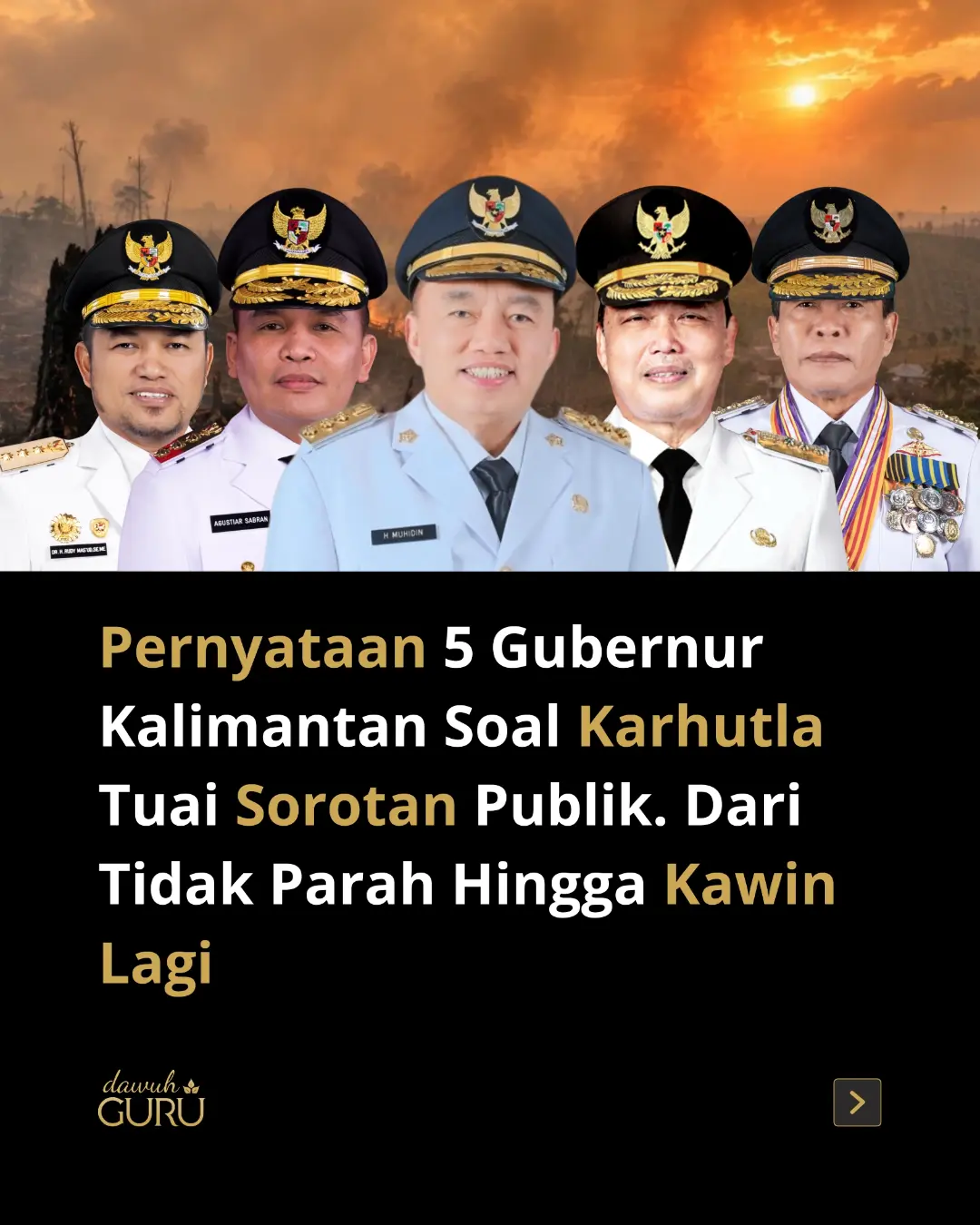 Ilustrasi kawasan hutan dan lahan di Kalimantan