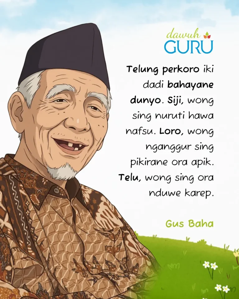 Ilustrasi nasihat bijak dan pengingat tentang bahaya kehidupan