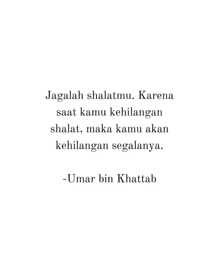 Ilustrasi kutipan tentang pentingnya menjaga shalat dalam kehidupan sehari-hari.