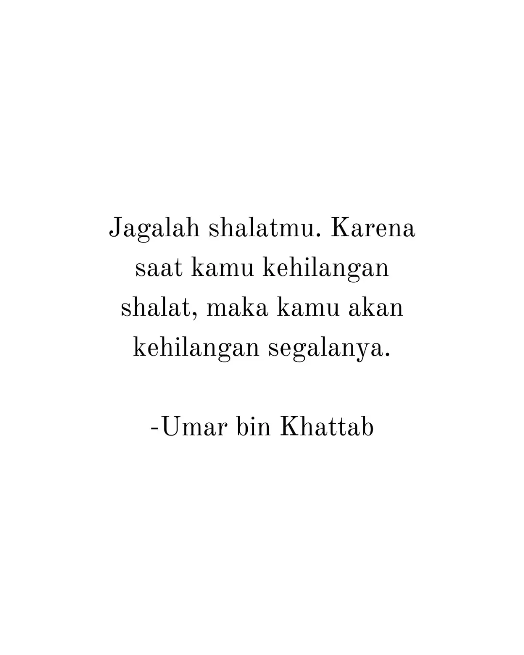 Ilustrasi kutipan tentang pentingnya menjaga shalat dalam kehidupan sehari-hari.