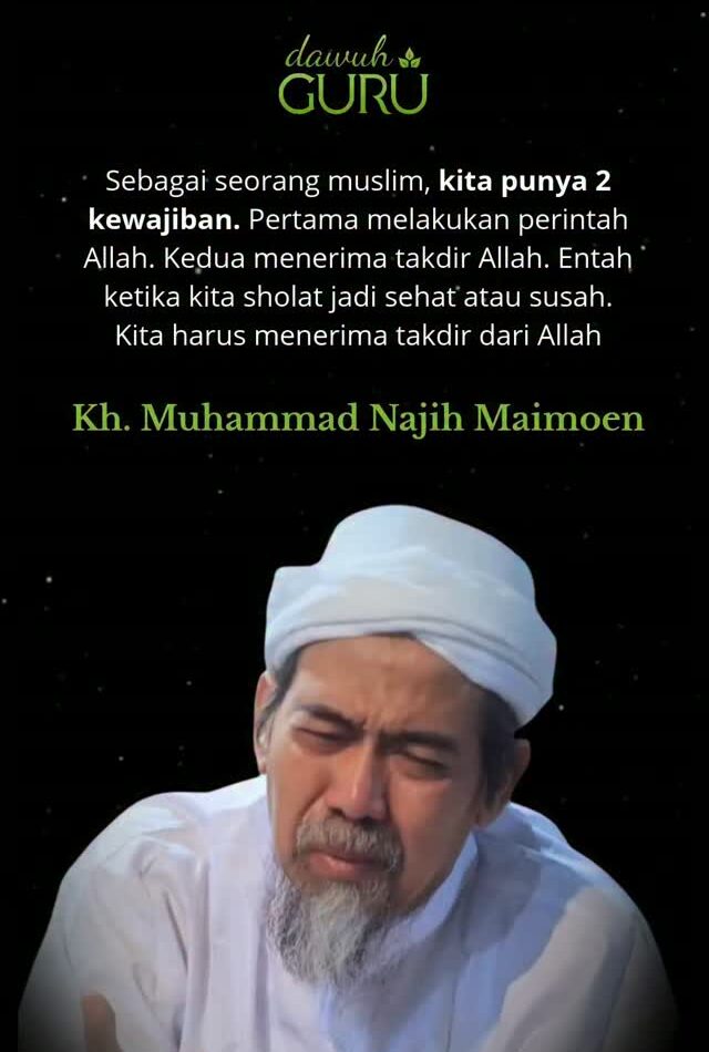 Ilustrasi kajian Islam mengenai kewajiban seorang muslim dan takdir