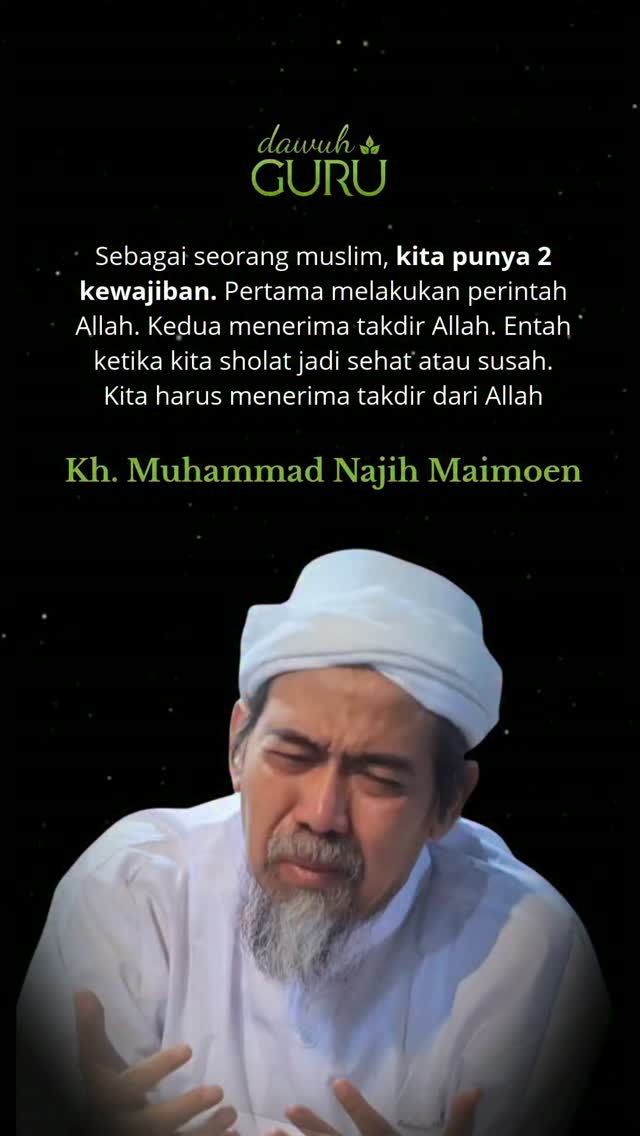 Ilustrasi kajian Islam mengenai kewajiban seorang muslim dan takdir