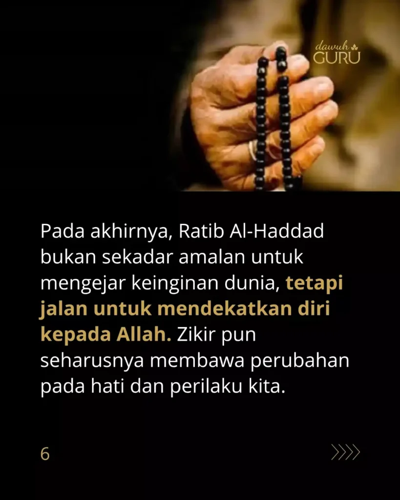 Ilustrasi nasihat ulama tentang pemahaman zikir dan Ratib Al-Haddad