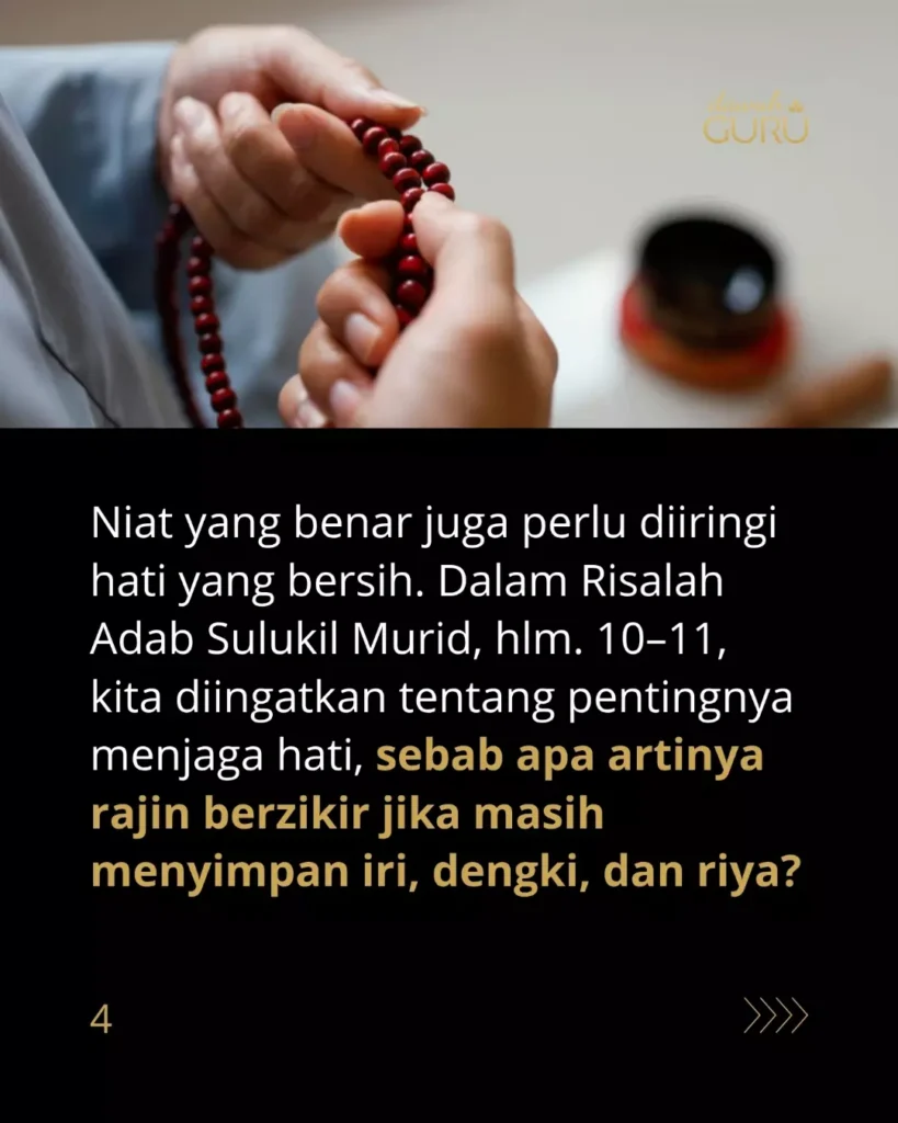 Ilustrasi nasihat ulama tentang pemahaman zikir dan Ratib Al-Haddad