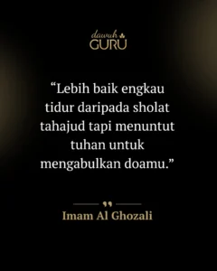 Ilustrasi kutipan bijak tentang keikhlasan dalam sholat tahajud dan doa
