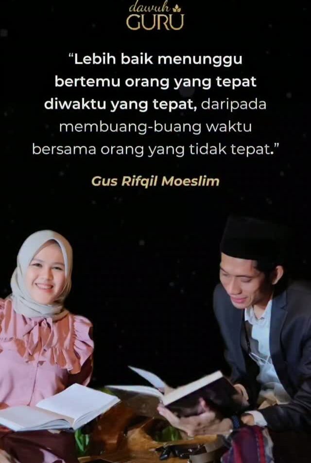 Ilustrasi kutipan bijak mengenai pentingnya menunggu orang yang tepat di waktu yang tepat