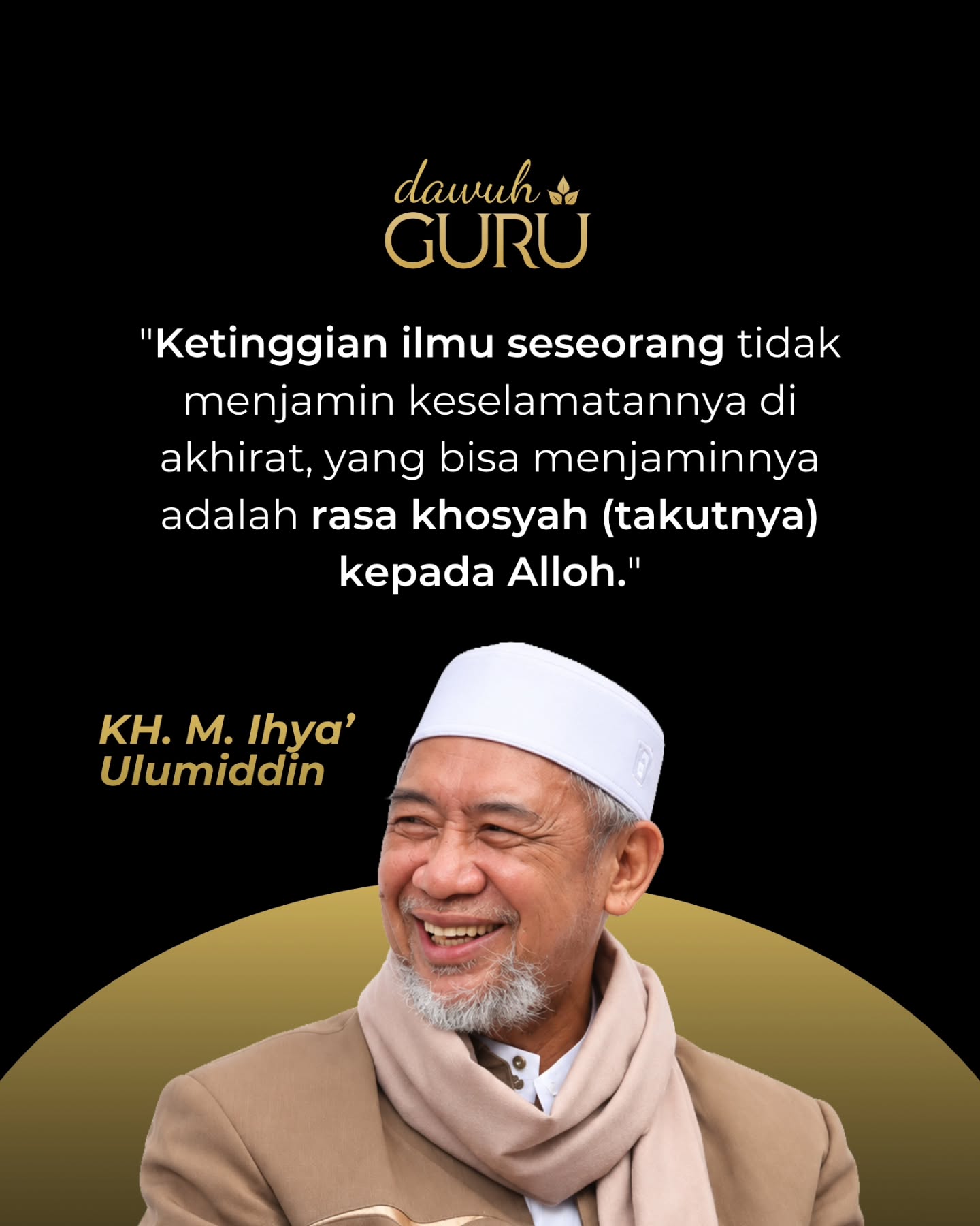 Ilustrasi pengingat tentang pentingnya rasa khosyah dalam menuntut ilmu agama